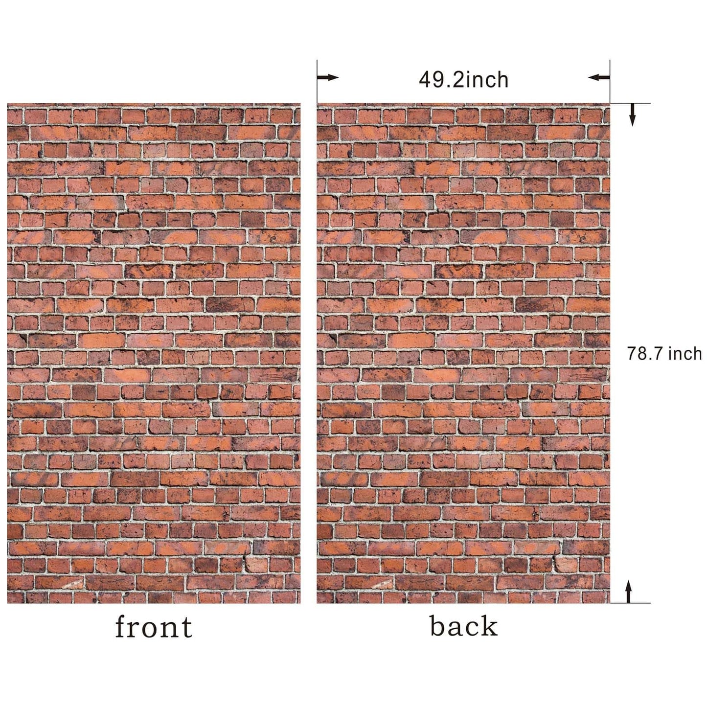Brick Wall Backdrop,78.7"x 49.2" Inch Door Curtain, Wizard Birthday Party Supplies, Halloween Christmas Themed Party Decorations,Wall Backdrop