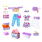 Far Out Toys GLO-UP Girls Rose Redhead Fashion Doll, 25 Fabulous Suprises, Accessories, Purses, Bath Bomb, Spa Face Masks, Color-Changing Nail Play