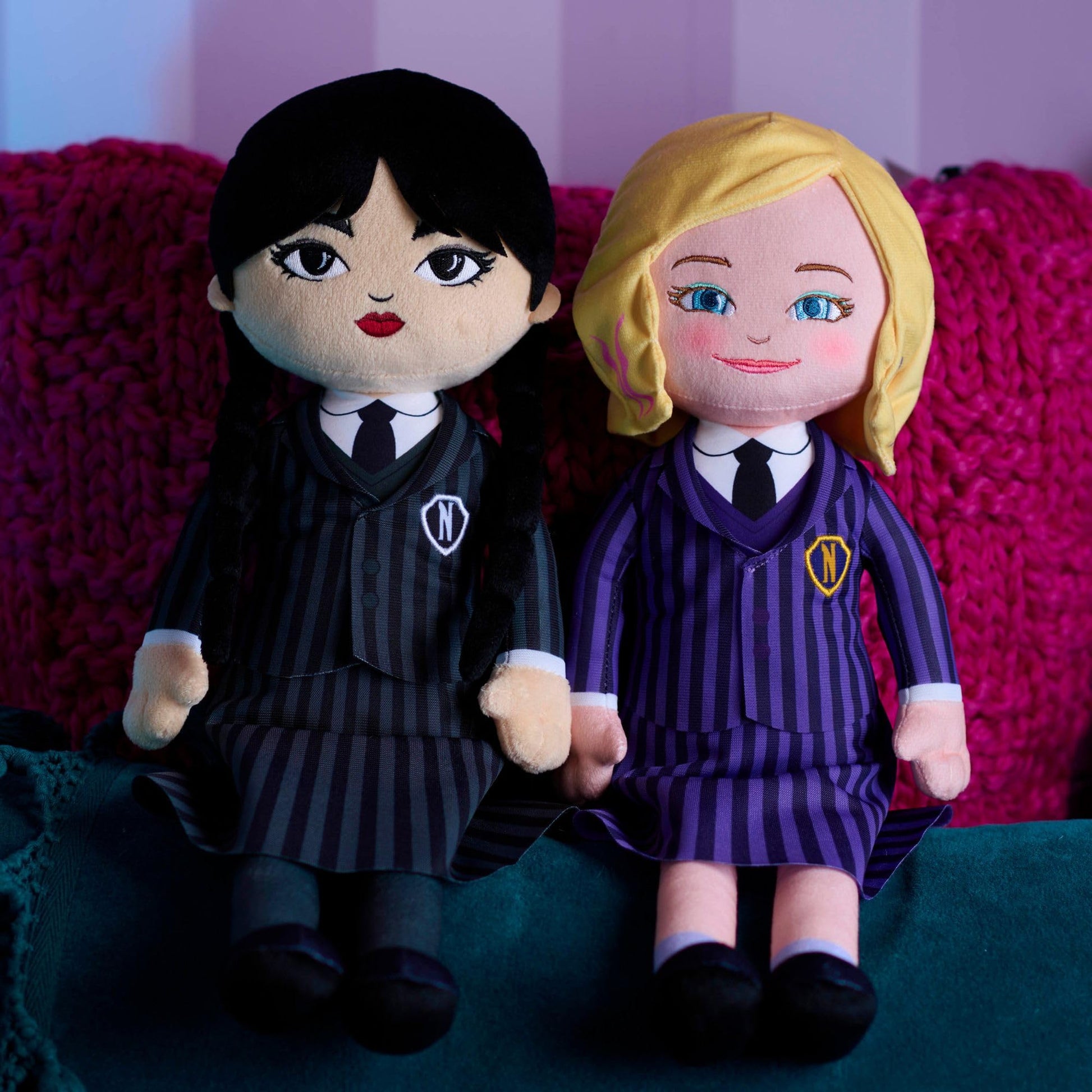 WEDNESDAY Large 15.5-inch Plush Doll, Ultra Soft Plush, Toy for Fans, Girls, Kids, Ages 3 and Up by Just Play