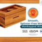 BSIRI Ziggurat Chest Secret Box for Adults Brain Teaser Wooden Money Puzzle Boxes for Cash with Hidden Compartments Ideal Mystery Jewelry 3D Items