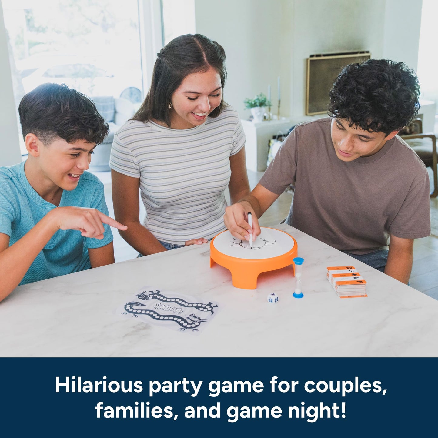 Educational Insights Spindoodle - Fun Board Games for Adults, Teens and Kids, Party Games for Family Game Night, Funny Quick Drawing Game, Guess
