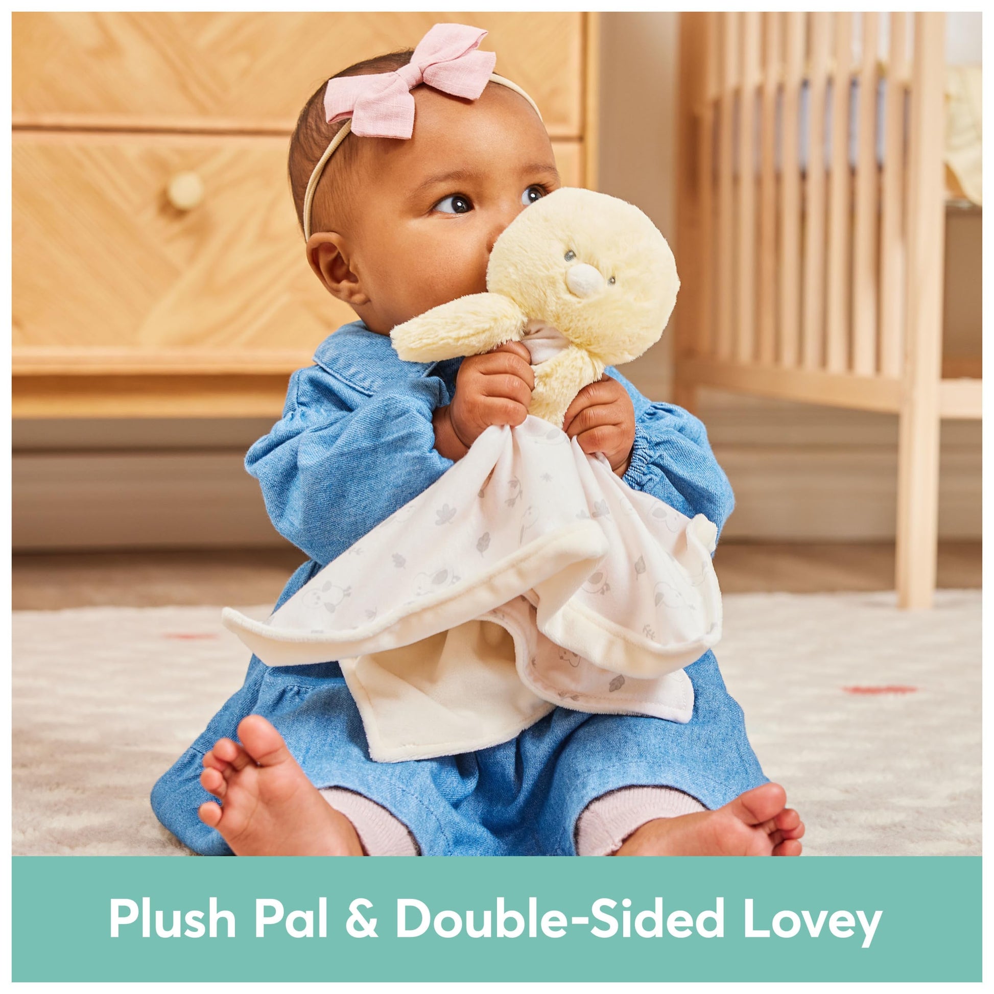 GUND Baby Sustainably Soft Duckling 13-Inch Plush Lovey, Ages 0+