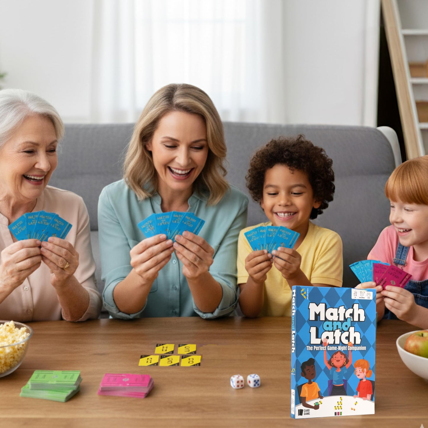 Feltango Match and Latch, Card Games for Kids, Card Games for Families, Travel Games