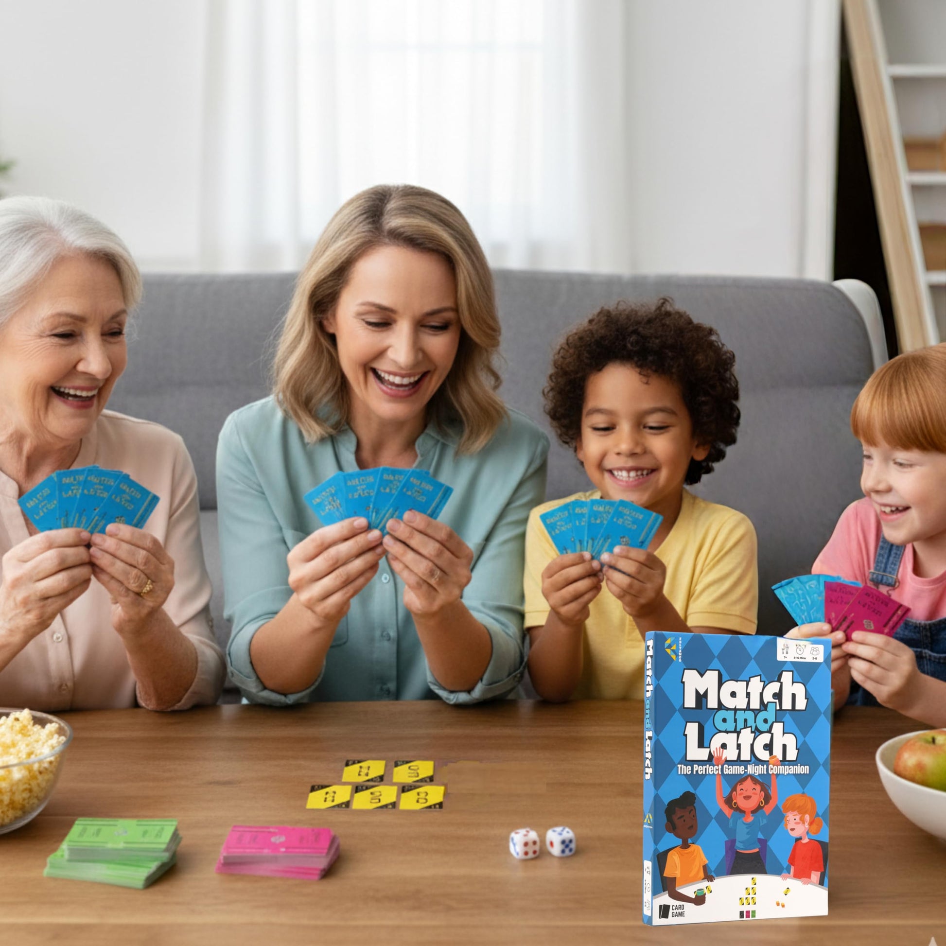 Feltango Match and Latch, Card Games for Kids, Card Games for Families, Travel Games
