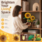 FNSJFYZS Sunflower Building Blocks Set, Artificial Flower Bonsai Model Kit for Adults, Creative Botanical Collection, Home Office Desk Decor, Ideal