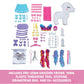 Craft- Tastic - Make a Friend Unicorn - Mini Sewing Kit, Arts and Crafts, Kids Crafts, Craft Kit Makes 1 Easy-to-Sew Stuffie with Accessories, Bonus