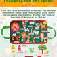 HappyVk Educational Felt Story Board Set - One Felt Board and 154 Pieces Storytelling Learning Kit for Toddlers and A Felt Activity Board Game with 10