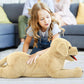 Lanmore 29" Dog Stuffed Animal Large Puppy Plush Golden Retriever Dogs Hugging Pillow for Kids Girlfriend, Gift for Special Day(Light Brown)