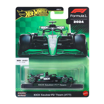 Hot Wheels Premium 2024 Formula 1 Kick Sauber F1 Team - #77 - JBM13