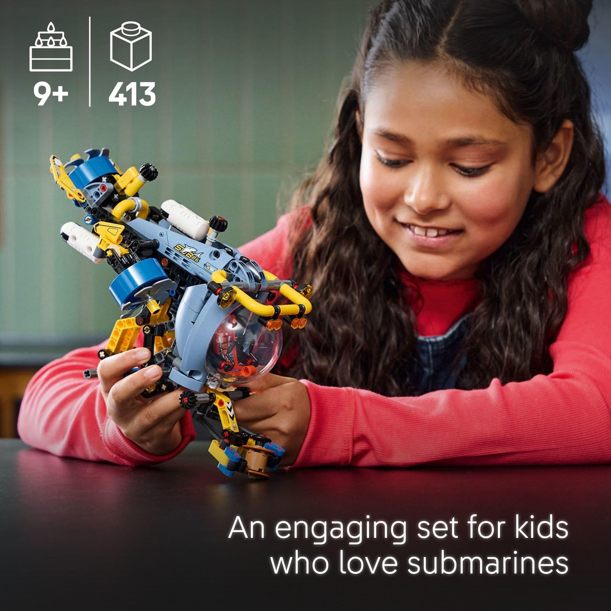 LEGO Technic Deep-Sea Research Submarine Toy - Building Toy for Kids, Boys and Girls, Ages 9+ - Creative and Unique Gift Idea for Birthdays - Movable