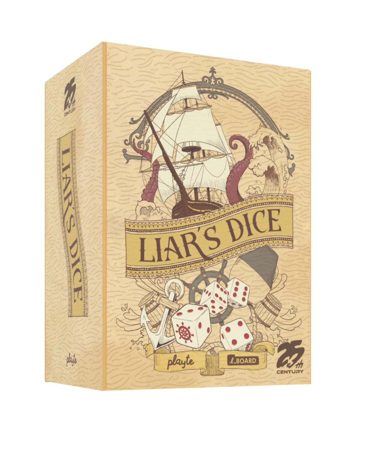 Liar’s Dice Game, Fast-Paced Bluffing Dice Game for 2-6 Players, Ages 8+