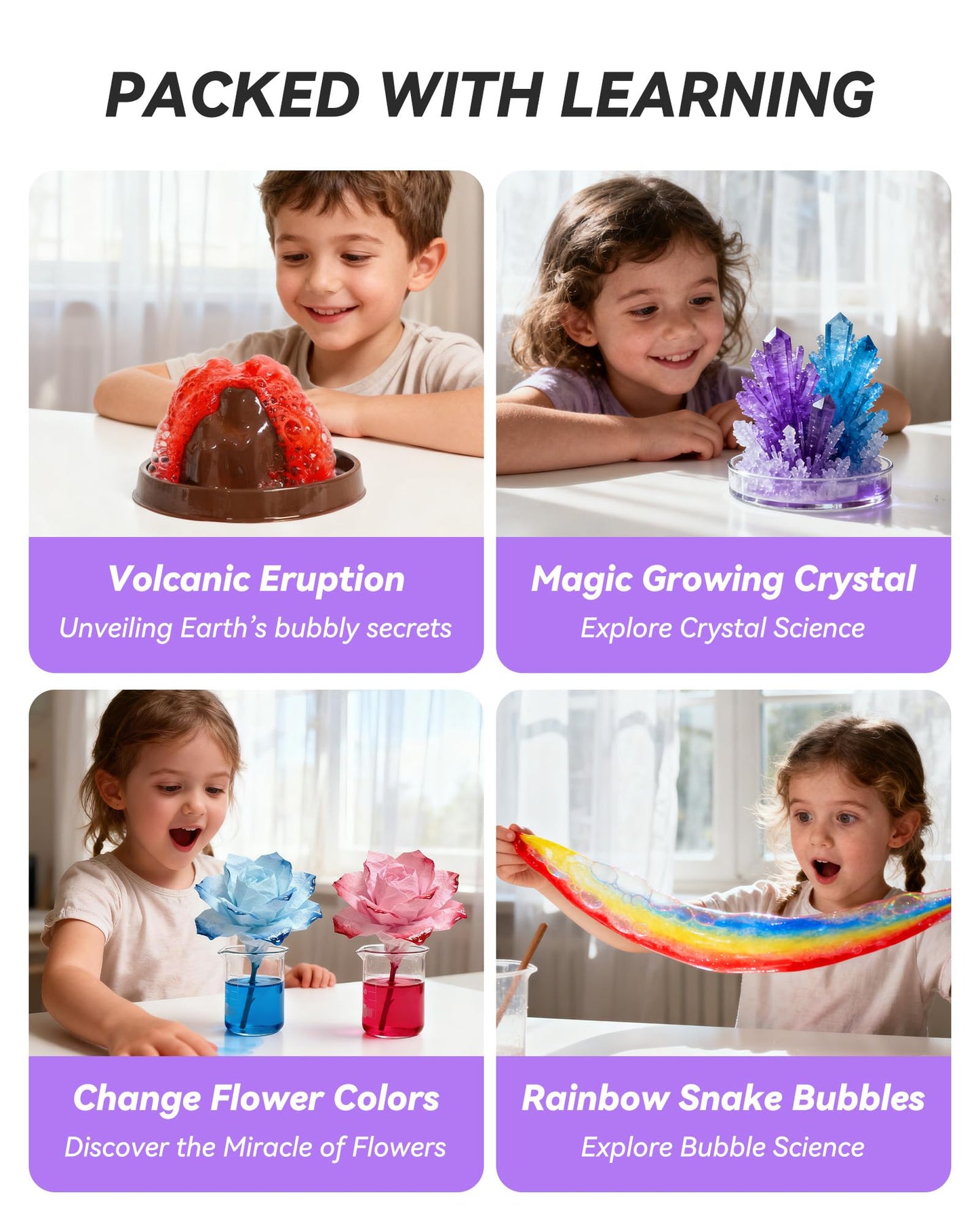 Melican 60+ Science Experiment Kit for Kids Ages 8+, STEM Educational Science Gifts for Kids, First Science Kit for Boys Girl Birthday