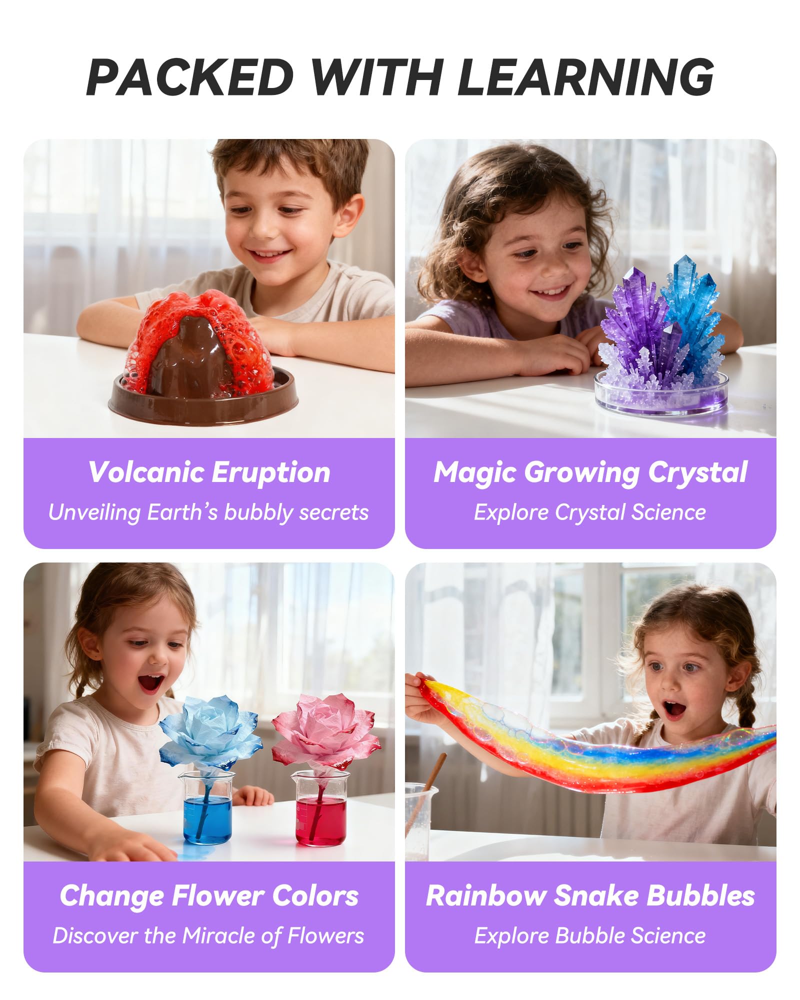 Melican 60+ Science Experiment Kit for Kids Ages 8+, STEM Educational Science Gifts for Kids, First Science Kit for Boys Girl Birthday