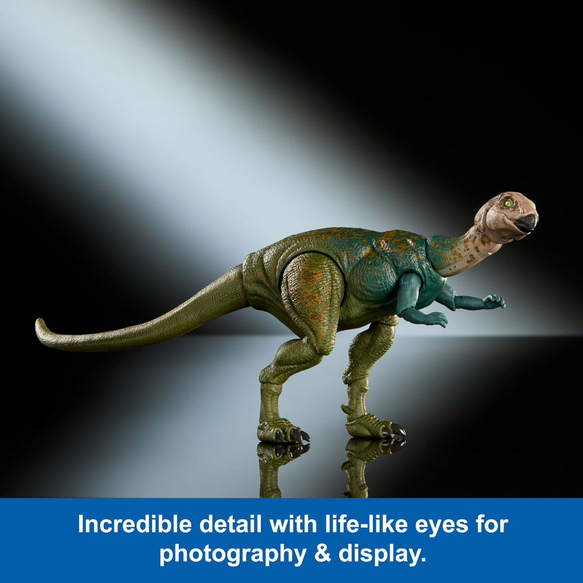 Mattel Jurassic World Hammond Collection Dinosaur Action Figure Dryosaurus, Premium Design with Realistic Eyes, 17 Articulated Joints & Swappable Jaw