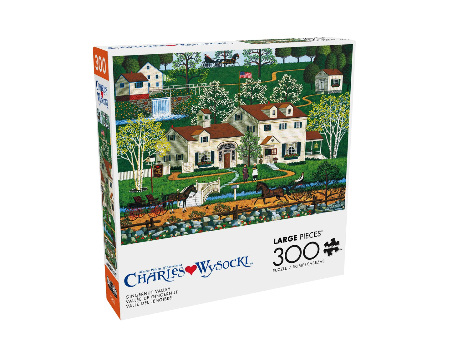 Buffalo Games - Charles Wysocki - Gingernut Valley - 300 Large Piece Puzzle