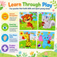 NASHRIO Wooden Puzzles for Toddlers Age 3-5, 8 Pack Animal and Dinosaur Jigsaw Puzzles, Preschool Educational Toys, Wooden Puzzle Set for Boys Girls