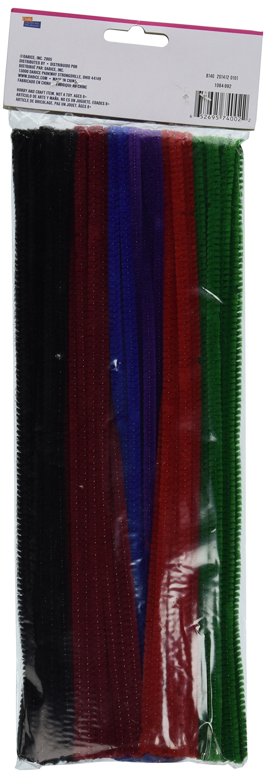 Darice Chenille Stems 6mm 12-Inch, 100/Pkg, Jewel