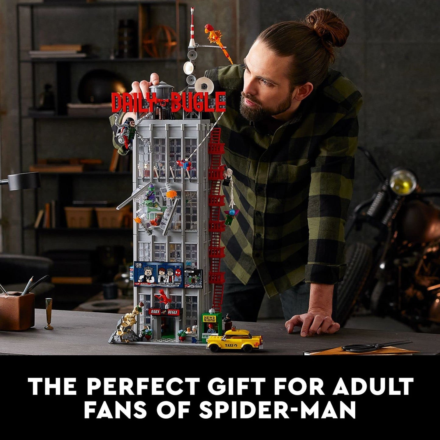 LEGO Marvel Spider-Man Daily Bugle Newspaper Office 76178 Building Set - Featuring 25 Spider-Verse Minifigures Including Peter Parker, Venom, and