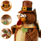 Ogrmar 15 Inch 2 Pack Stuffed Turkey Couple Doll Thanksgiving Tabletop Decorations Exquisite Handmade Turkey Plush Doll Kit for Autumn Harvest Home
