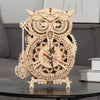 ROKR 3D Wooden Puzzles for Adults Mechanical Clock Kits - Owl Clock, DIY Model Building Kits Educational Brain Teaser Puzzles, Crafts/Hobbies/Gifts