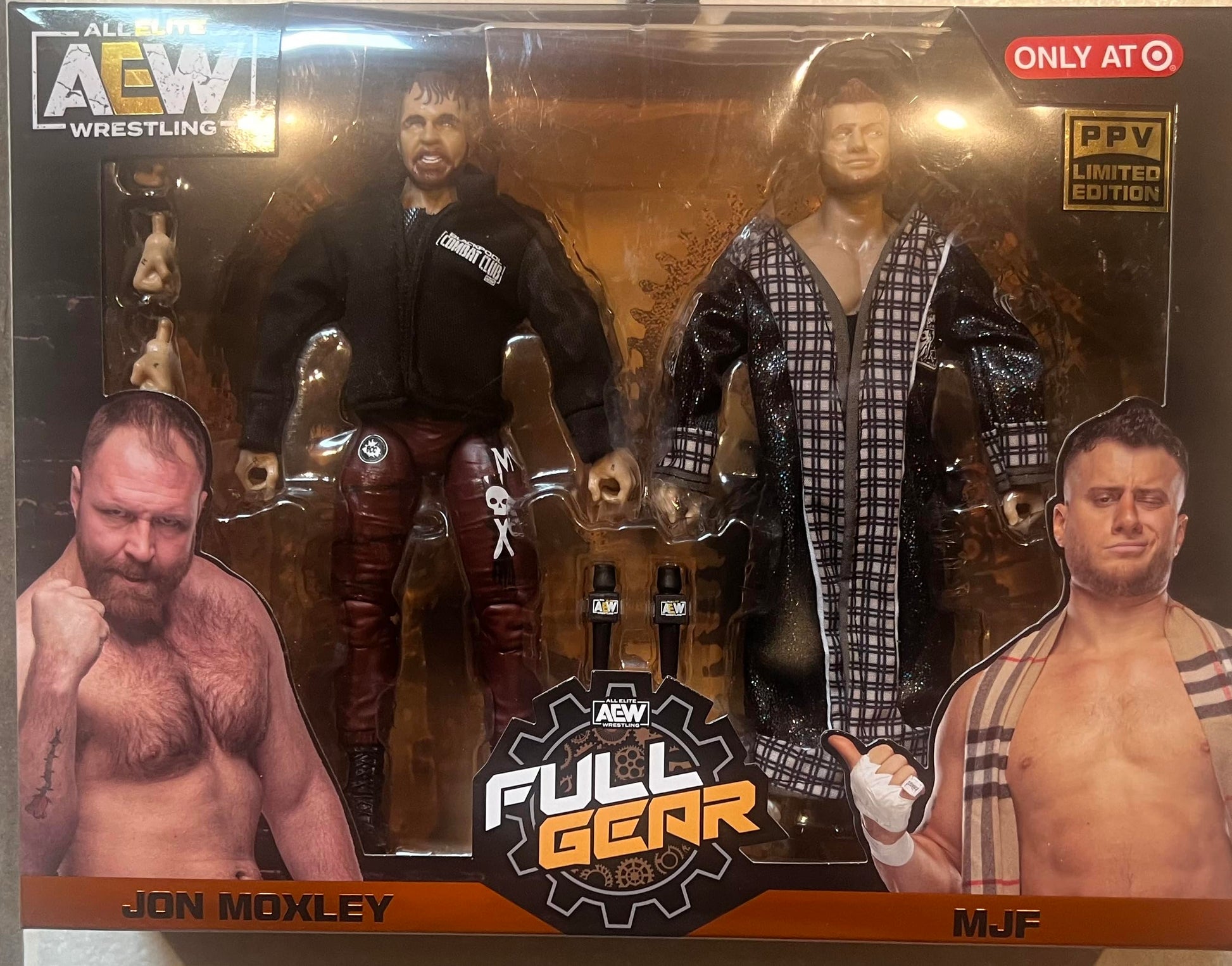 AEW All Elite Full Gear Exclusive Jon Moxley + MJF Action Figure 2 Pack