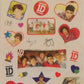 One Direction (1D) Set of 25 Full Color Stickers - Young and Fun (6" x 10.5" Sheet)