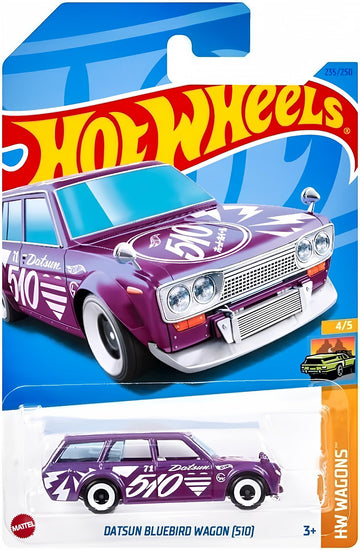 Hot Wheels Datsun Bluebird Wagon 510, HW Wagons 4/5 (Purple)