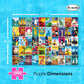 Re-marks Travel Posters Collage Puzzle, 1000-Piece Jigsaw Puzzle for All Ages