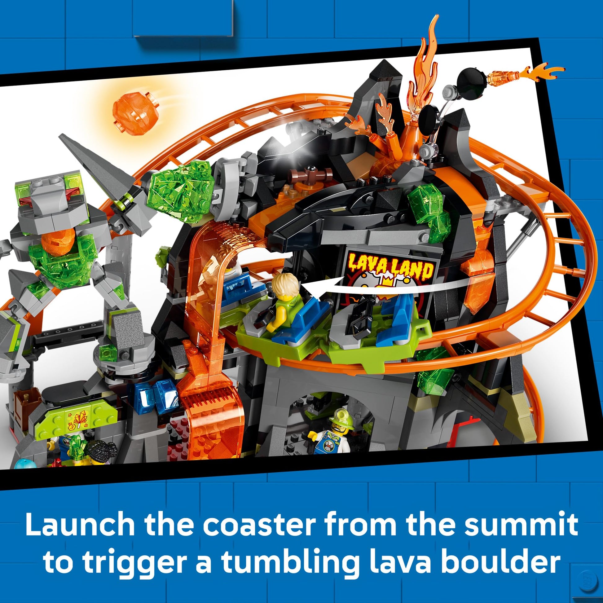 LEGO City Lava Land Roller Coaster Park 60501