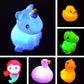 JOYIN 6 Pcs Pre-Filled Easter Eggs with Light-up Floating Bath Toys for Kids Toddler Eggs Hunt, Basket Stuffers/Fillers, Filling Treats, Party Favor