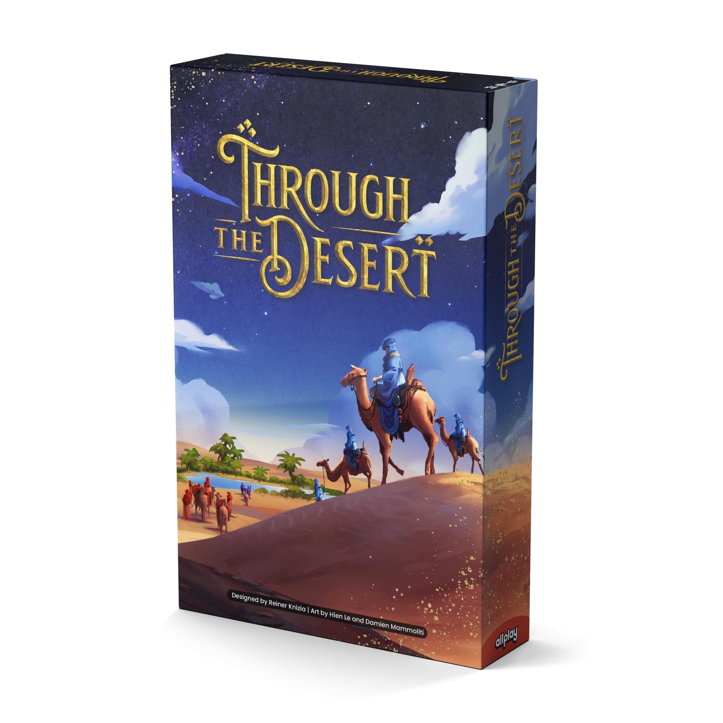 Allplay Through The Desert - Classic Strategy Board Game - Approachable, Elegant, Tactical - One of The Great Strategy Board Games for Adults - Also