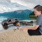NKOK Realtree 1/18 Scale Free-Wheel Playsets 10-PC Set, RT Ford F-250 Super Duty Fishing Boat on Trailer & Accessories playset (Roof Rack, Hunter, 2