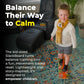 GIBBON Balance Board for Kids with Storybook & Sensory Toy - Emotional Regulation Tools for Kids - Social Emotional Learning Activities - Calming