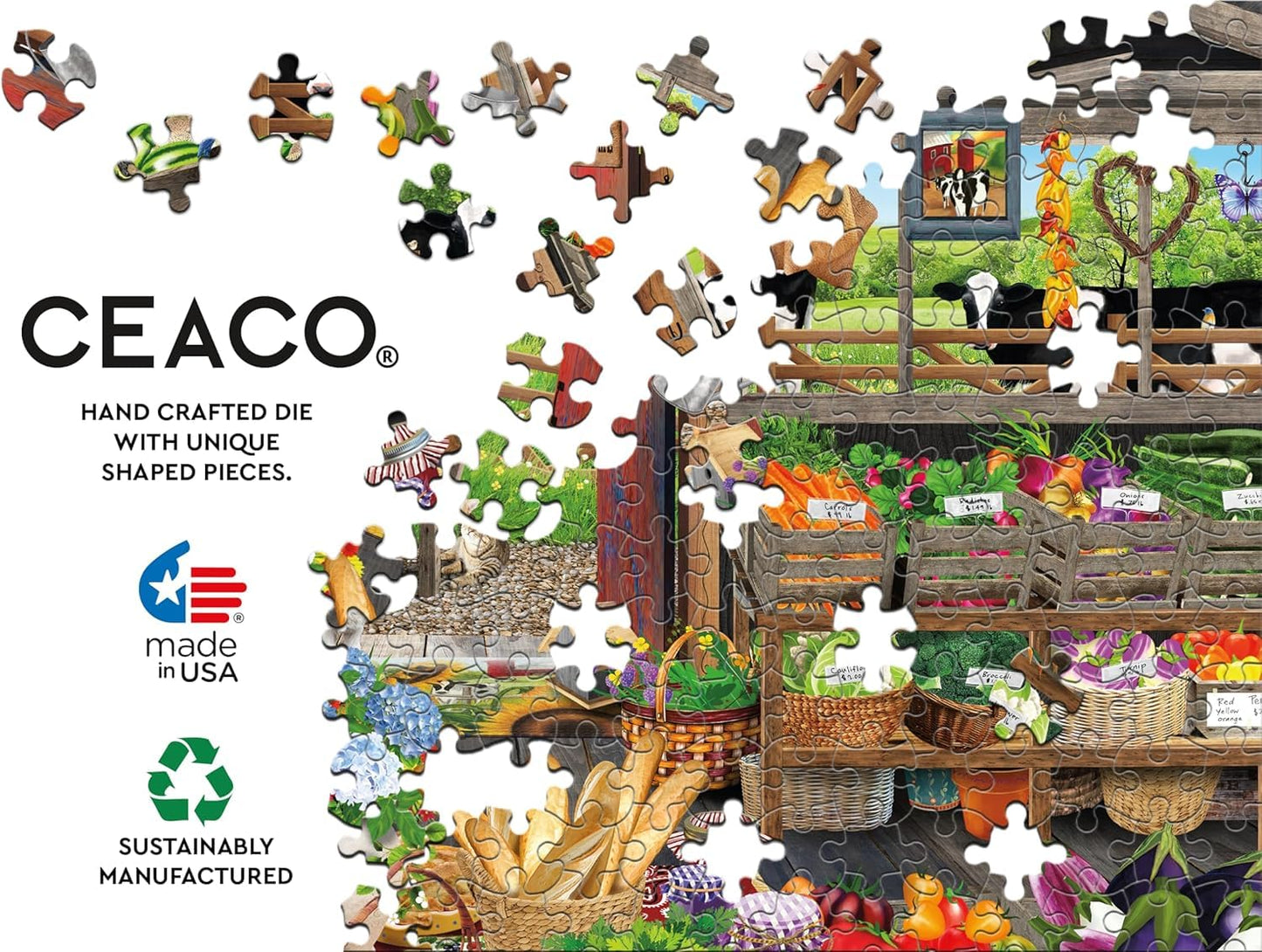 Ceaco - Country Market - 500 Piece Jigsaw Puzzle for Adults