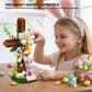 HiDectee Cross Flower Building Set - Jesus Botanical Lily Cross with Bible Base & Spring Garden - Religious Christian Faith Gifts for Women, Mom