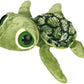 Aurora® Enchanting Dreamy Eyes™ Slide Sea Turtle Stuffed Animal - Captivating Gaze - Aesthetic Appeal - Green 11 Inches