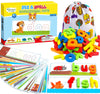 Officygnet Learning Toys for 3 4 5 6 Years Old Boys and Girls, See & Spell CVC Word Builders with Alphabet Cards for Kids Ages 3-5, Matching Letter