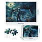 Buhoet Halloween Town 1000-Piece Wooden Jigsaw Puzzle