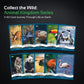 Parkside Curiosity Cards - Animal Kingdom Collectible Trading Cards - 50 Wildlife Flash Cards for Girls & Boys - STEM Learning Flashcards for Kids