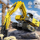 Mould King RC Excavator Building Sets, 15061 Construction Engineering Model Kits with APP Remote Control Building Kits, MOC Construction Vehicles Sets