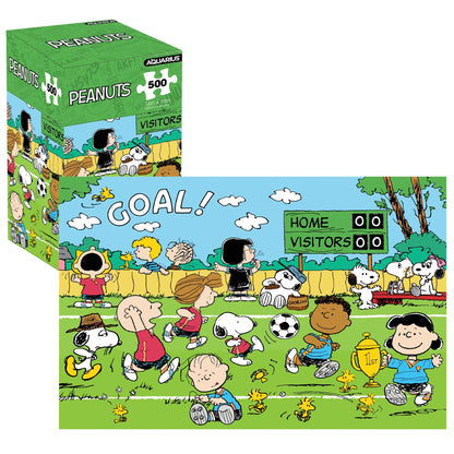 AQUARIUS Peanuts Snoopy Soccer 500 Piece Jigsaw Puzzle