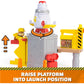 Rubble & Crew, Launch & Spin Spaceship Playset with Rubble Toy Figure in Construction Uniform, Kids Toys for Boys & Girls Ages 3 and up