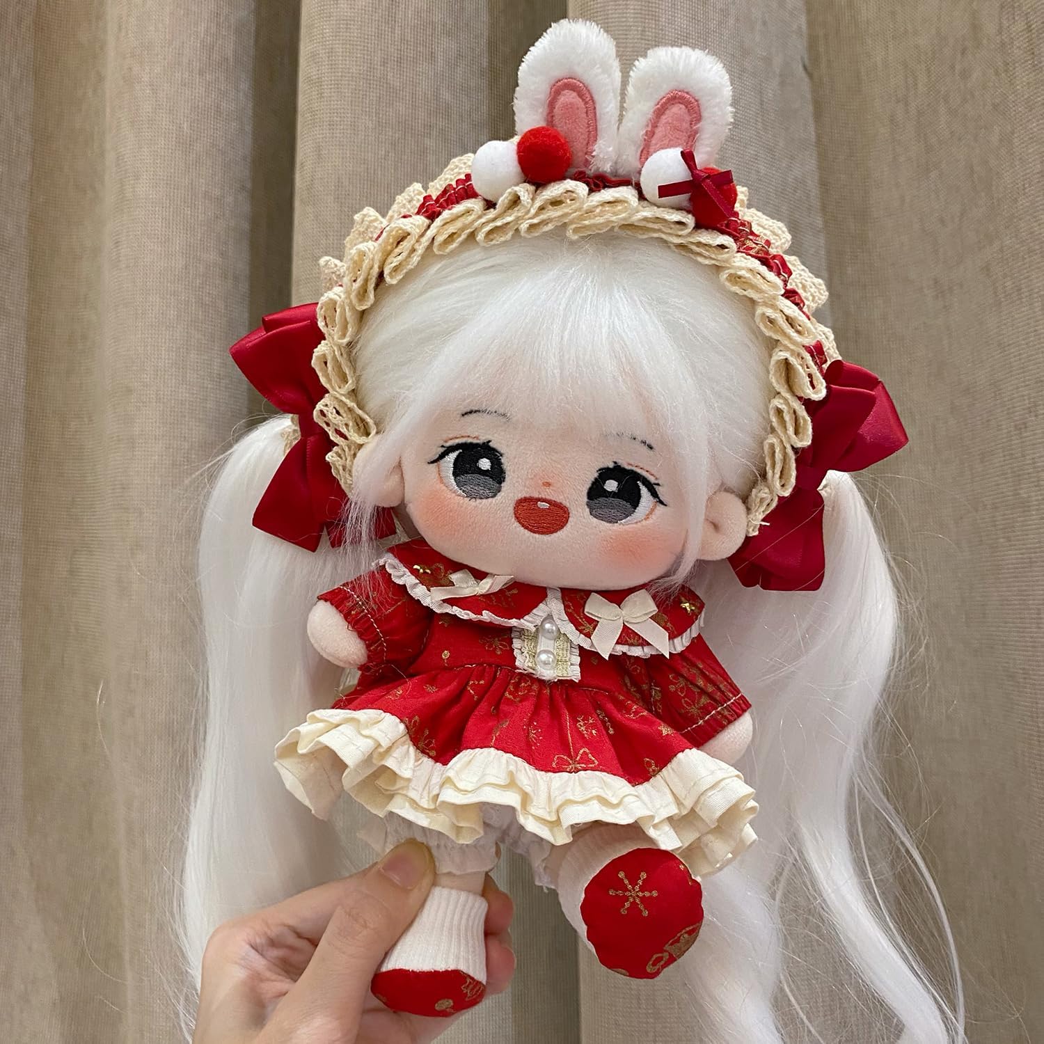 S OUJCEN Plush Doll Clothing Anime Character Costumes Adorable 20cm Plush Doll Clothing Set Anime Plush Doll Suitable for Plush Toys Gift for Girl