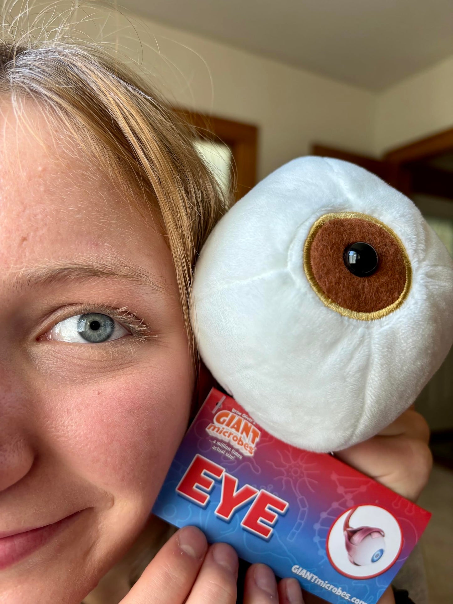 GIANT MICROBES Eye Plush, Ophthalmologist Gift, Ophthalmic Technician Gift, Optometry Gifts, Eye Health, Stuffed Eyeball Plush, Surgical Tech Gifts