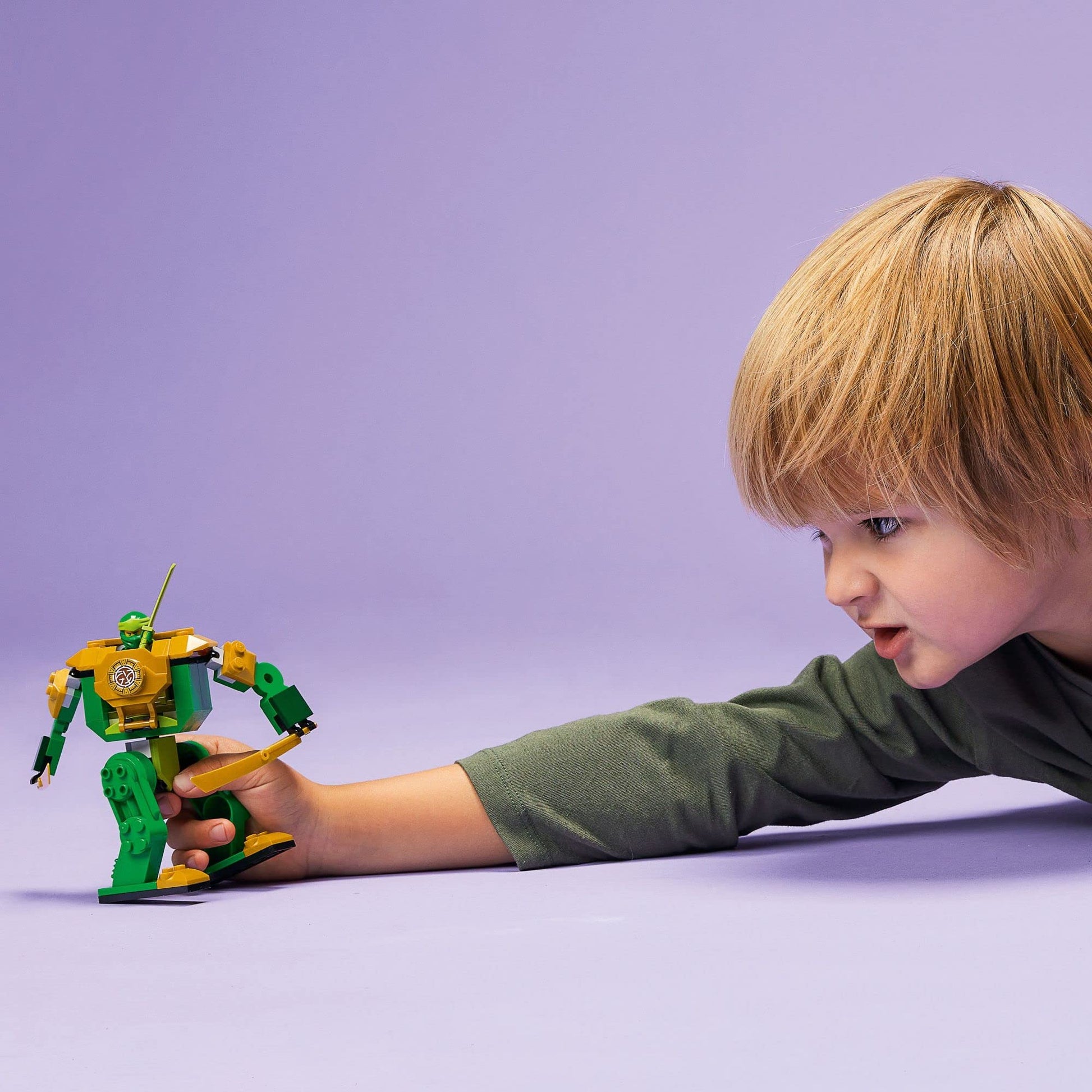 LEGO NINJAGO Lloyd’s Ninja Mech Battle Action Figure Toy 71757 for Kids, Boys and Girls Ages 4 Plus with Snake Figure and Minifigure, Gifts