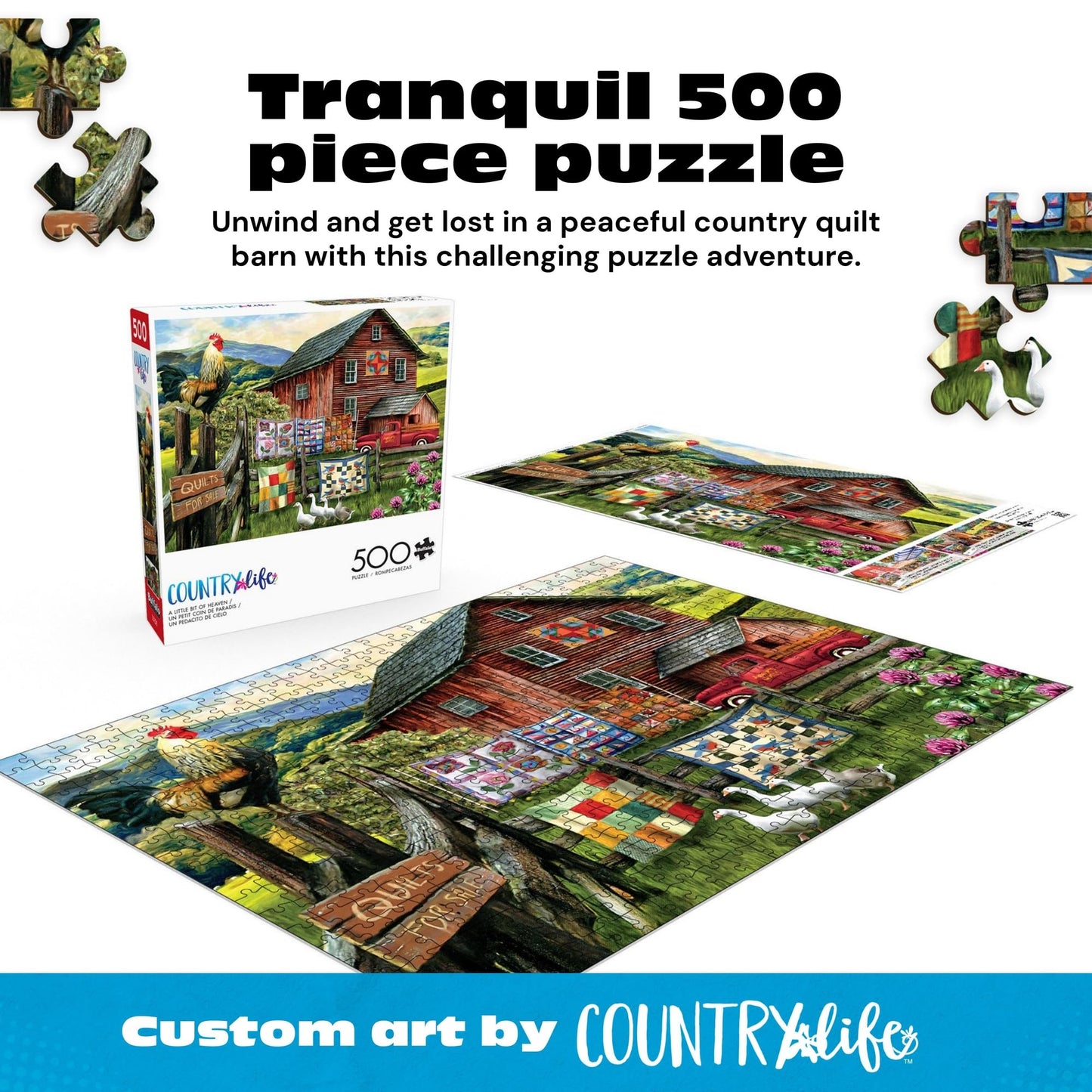 Buffalo Games - A Little Bit of Heaven - 500 Piece Puzzle for Adults