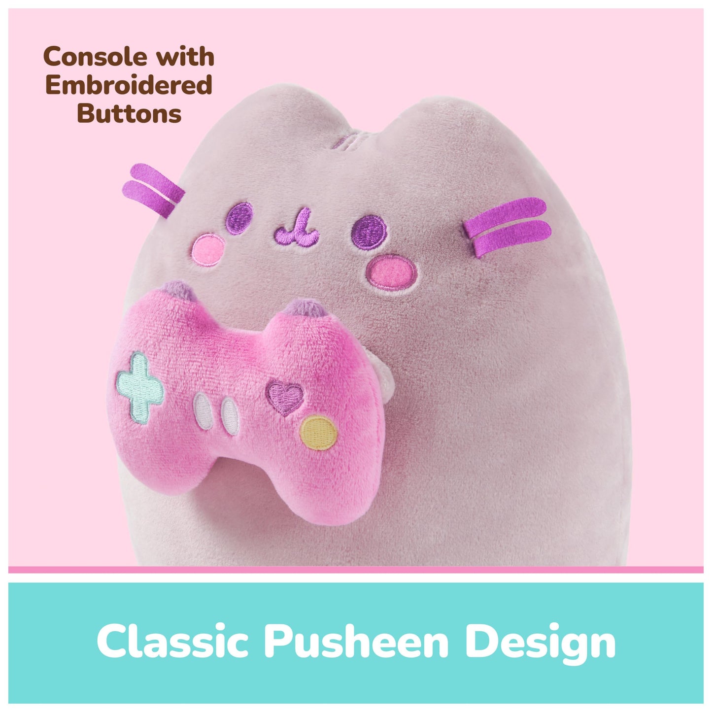 GUND Pusheen Gamer Snackable 9.5-Inch Plush Toy for Ages 8+