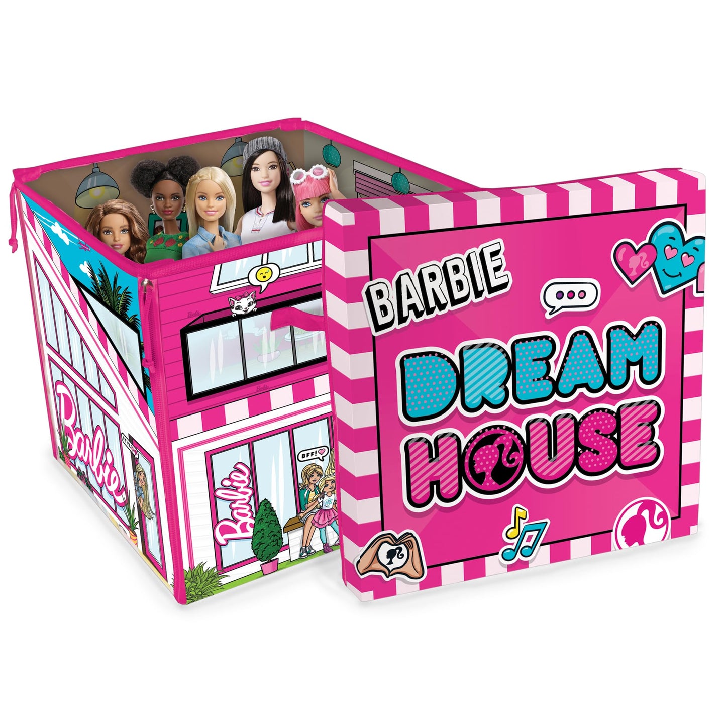 Barbie ZipBin 40 Doll Dream House Toy Box & Playmat