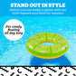 Large Lemon Lime Pool Float, Inflatable Swim Ring, Novelty Citrus Lounger for Pool Parties and Outdoor Summer Fun