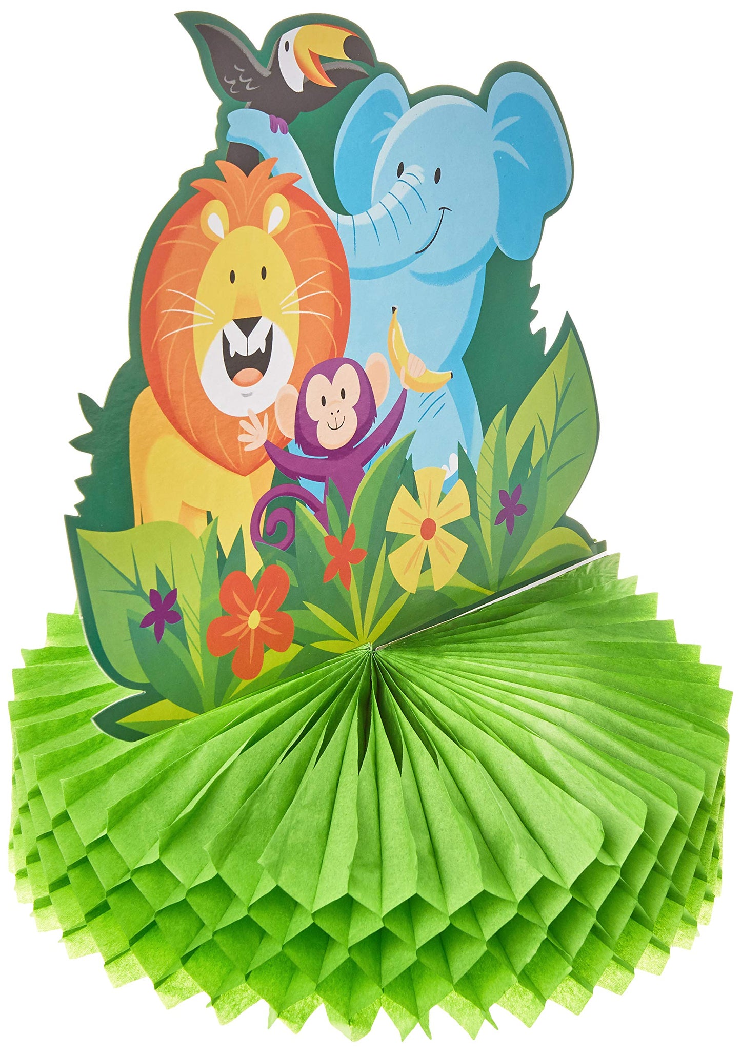 Creative Converting Jungle Safari Centerpiece, 1 ct, Multi-colored, 9 in x 11 in, 1 ct